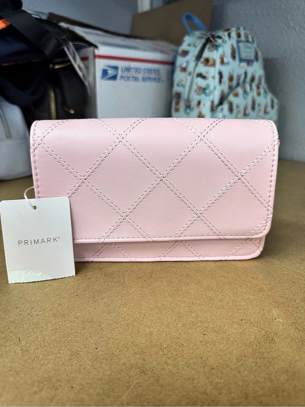 Primark Quilted Crossbody Bag in Pink